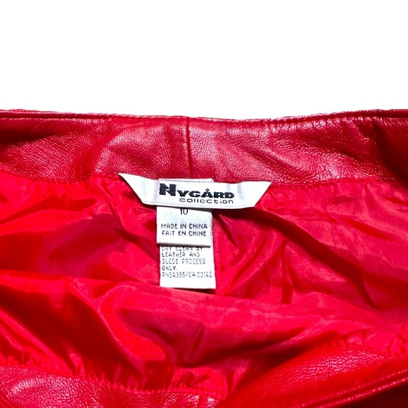 Vintage Nygard Collection size 10 Genuine Leather skirt Lined Knee Length - Picture 4 of 5
